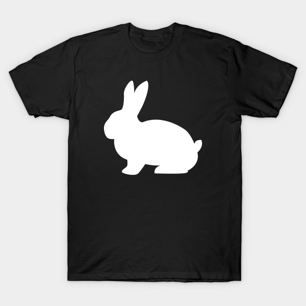 Rabbit Silhouette T-Shirt by KC Happy Shop